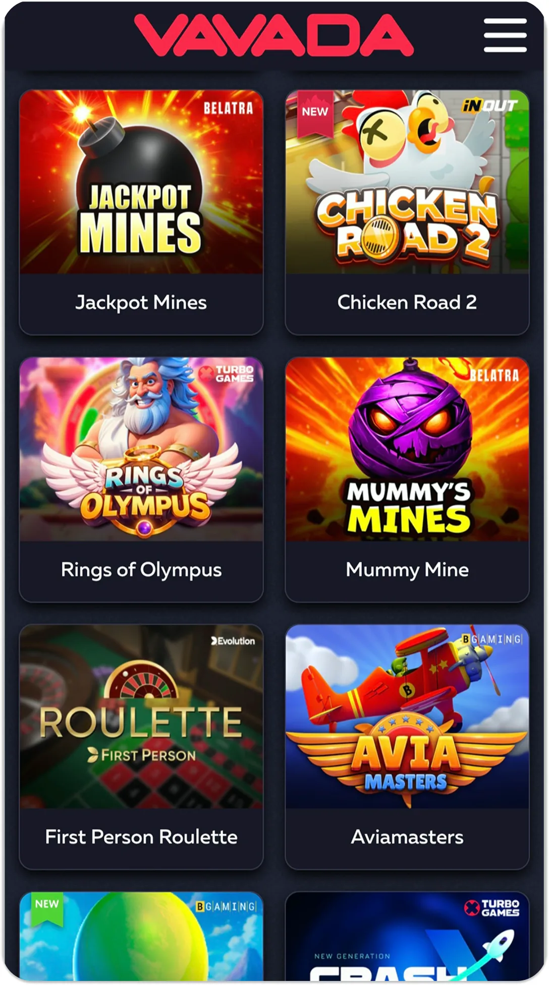 Приложение Vavada casino